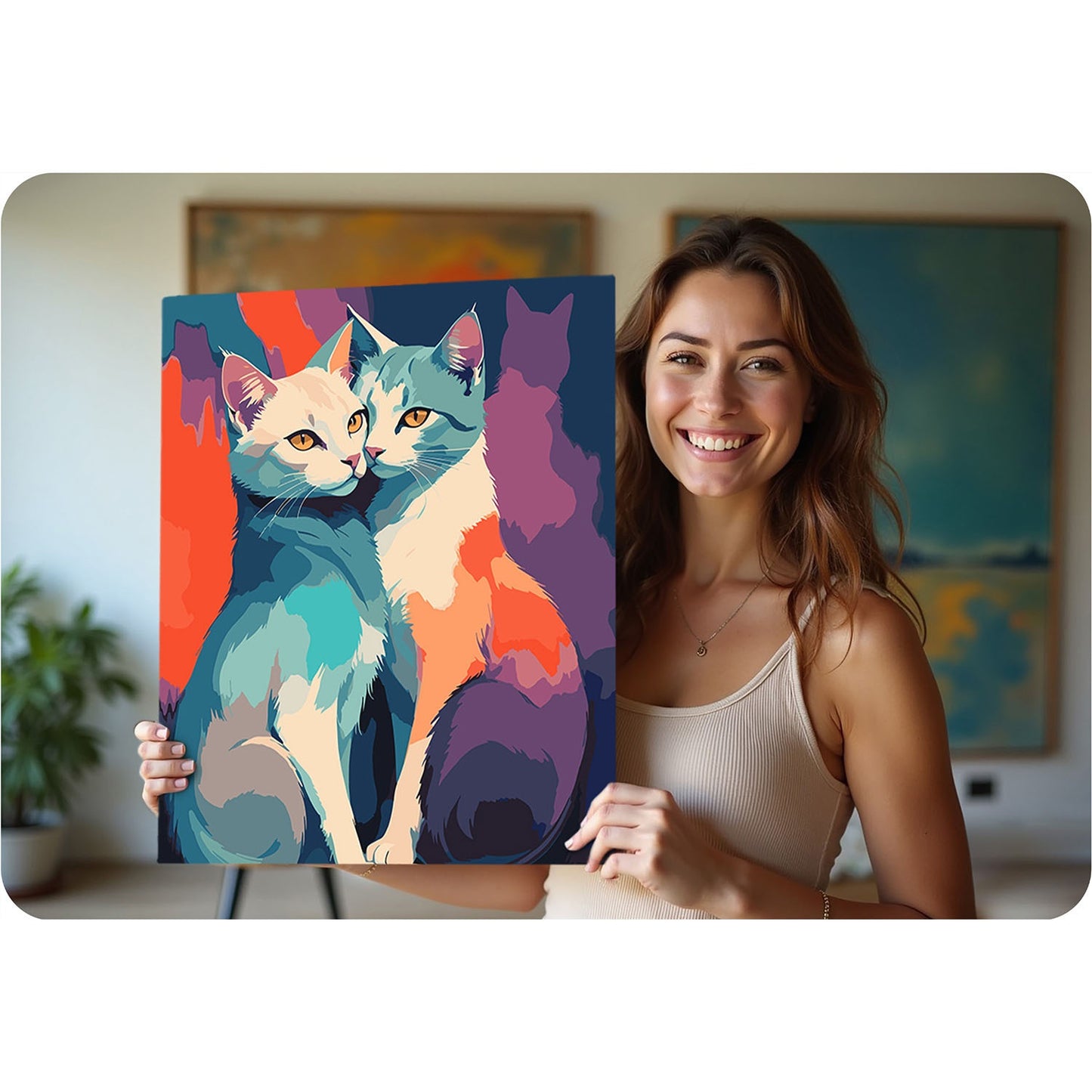 Painting by numbers 40x50 cm Massido Cats
