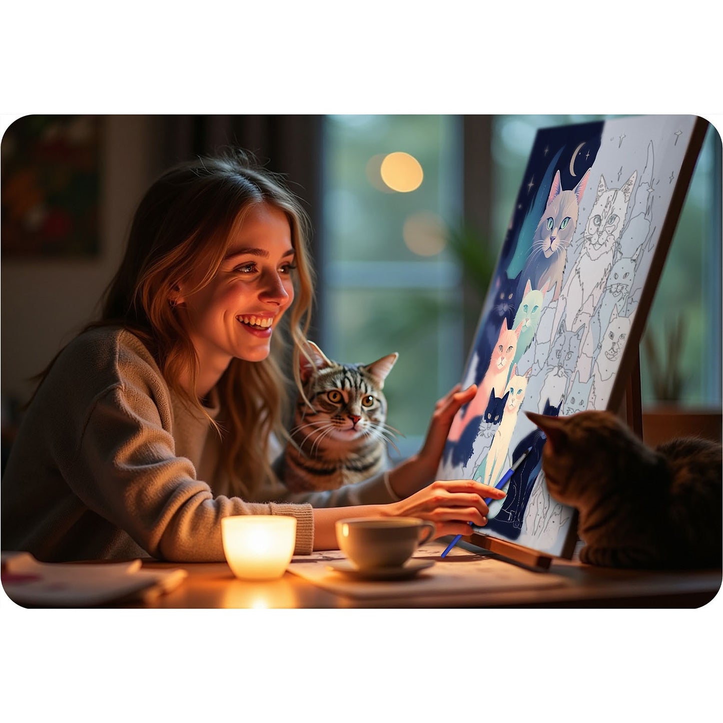 Painting by numbers 40x50 cm Massido Cats