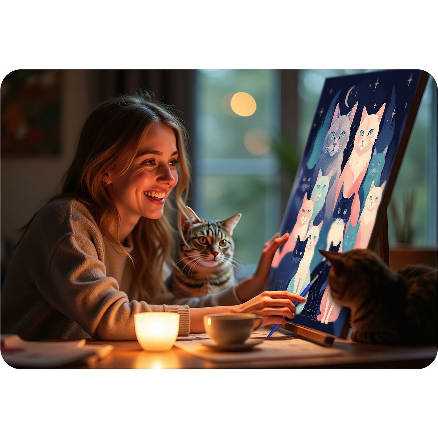 Painting by numbers 40x50 cm Massido Cats