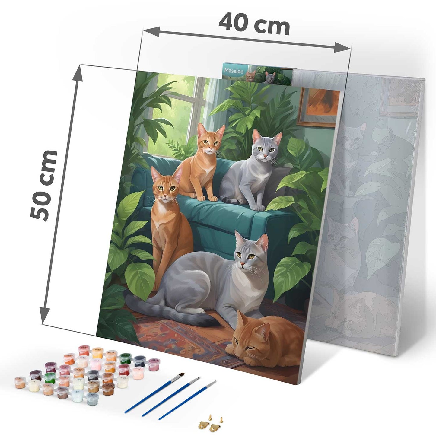 Painting by numbers 40x50 cm Massido Cats