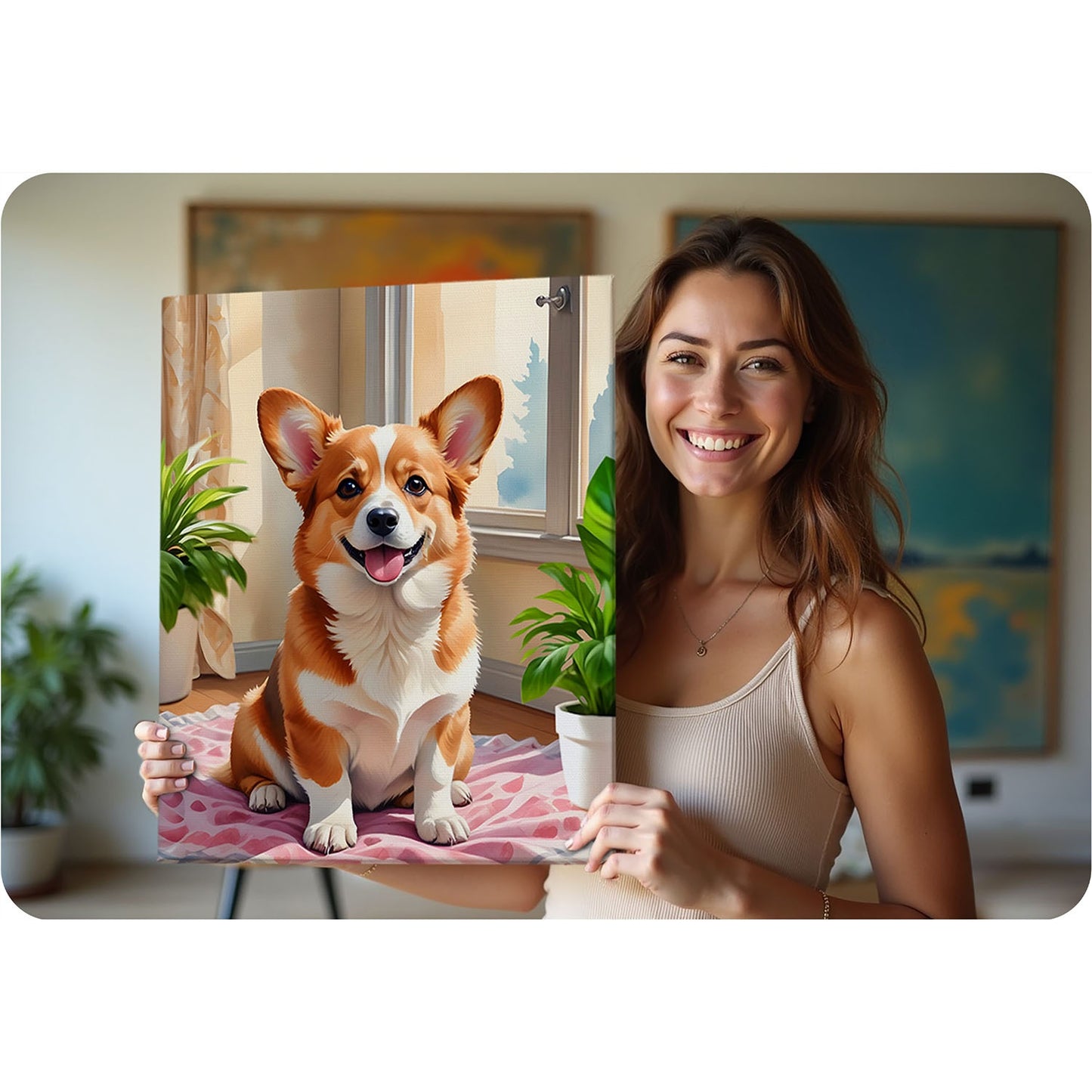 Painting by numbers 40x50 cm Massido Corgi dog