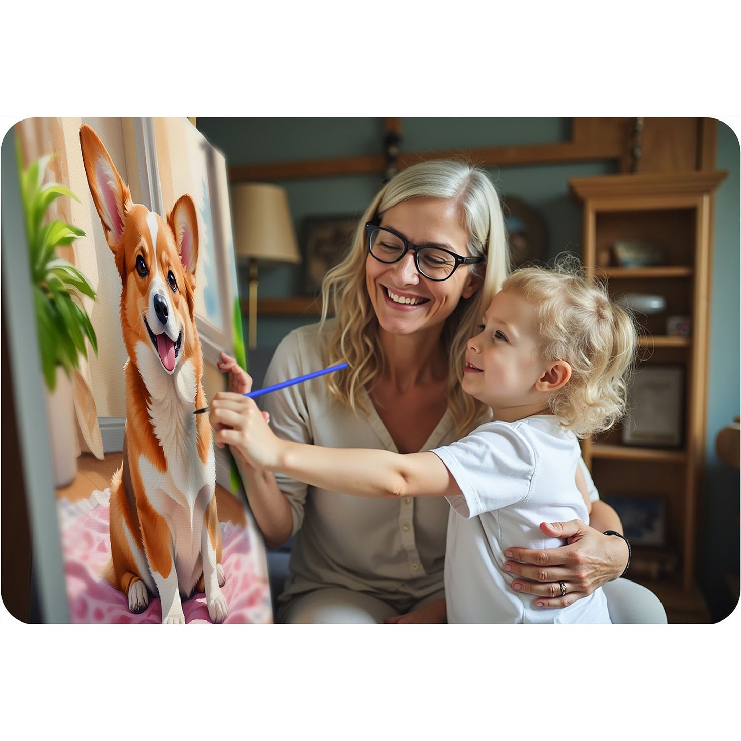 Painting by numbers 40x50 cm Massido Corgi dog