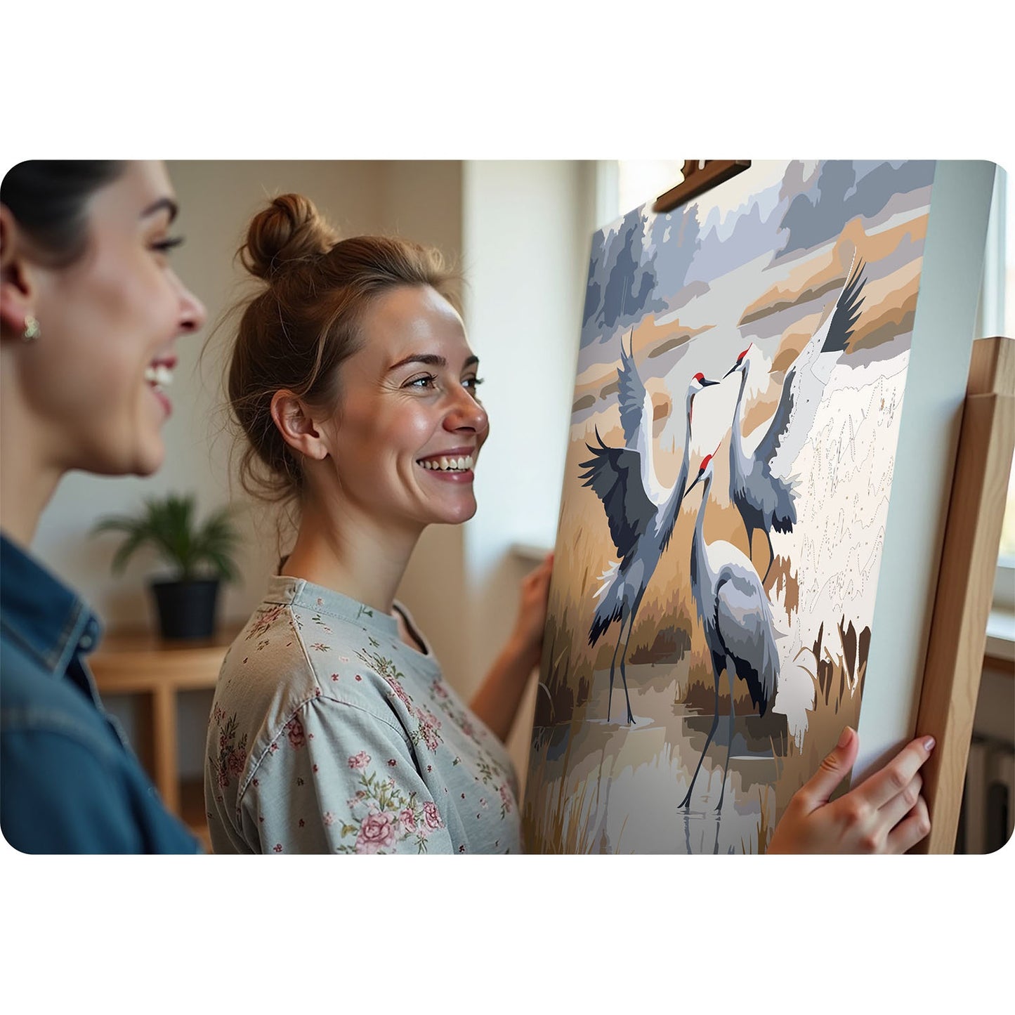 Painting by numbers 40x50 cm Massido Cranes