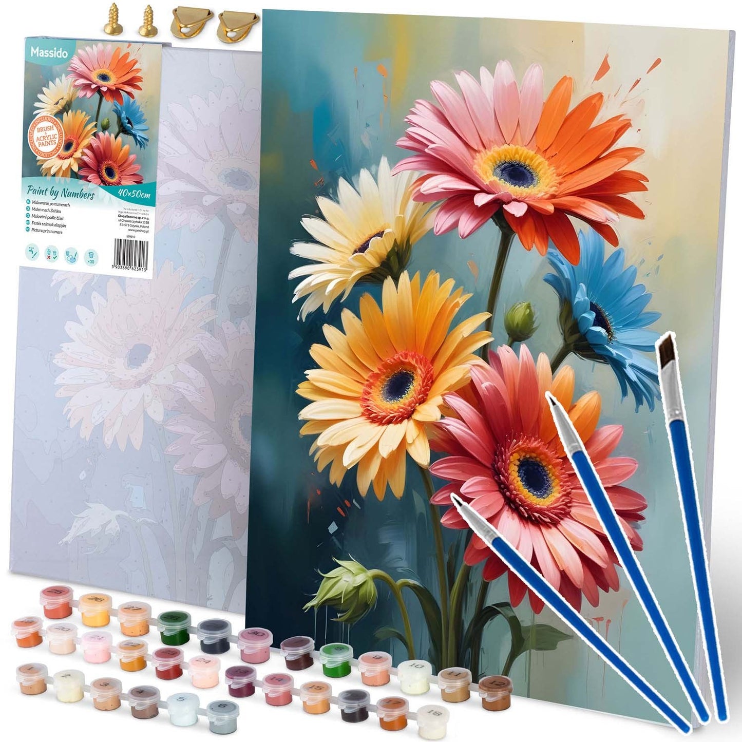Painting by numbers 40x50 cm Massido Flowers