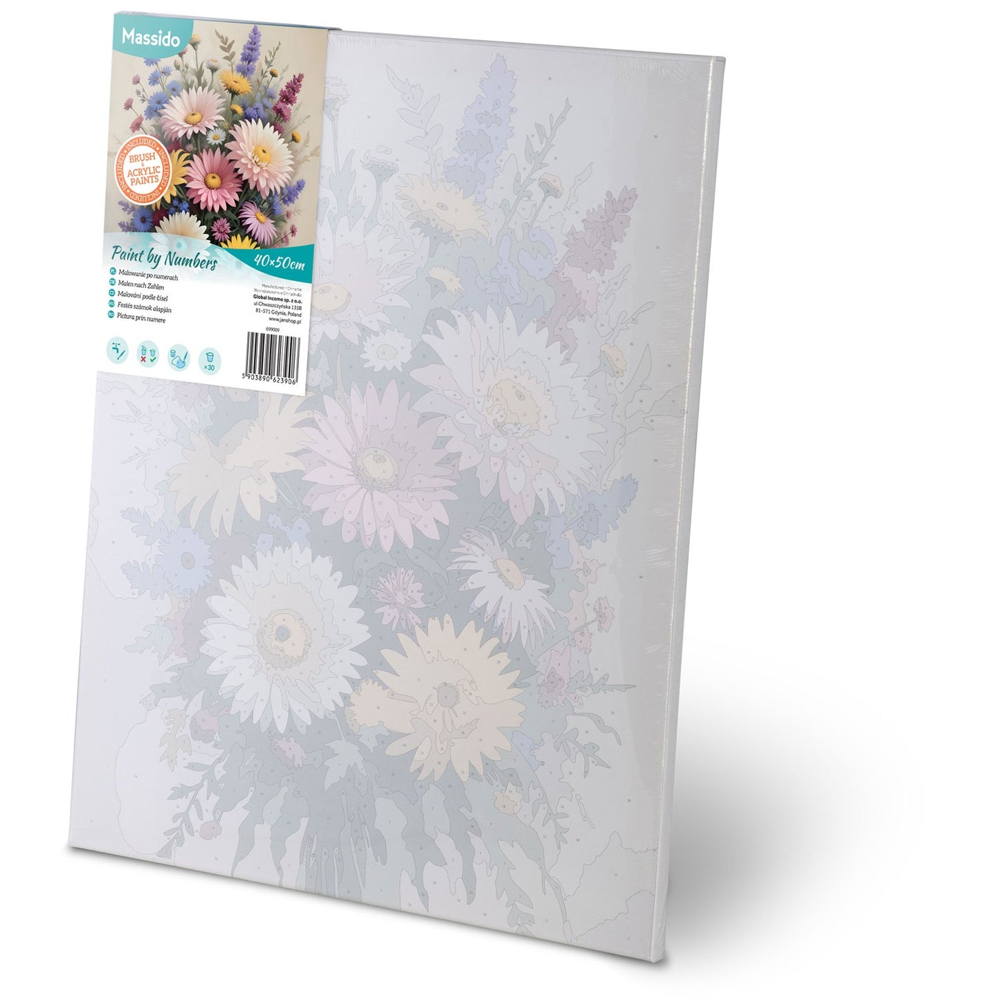 Painting by numbers 40x50 cm Massido Flowers