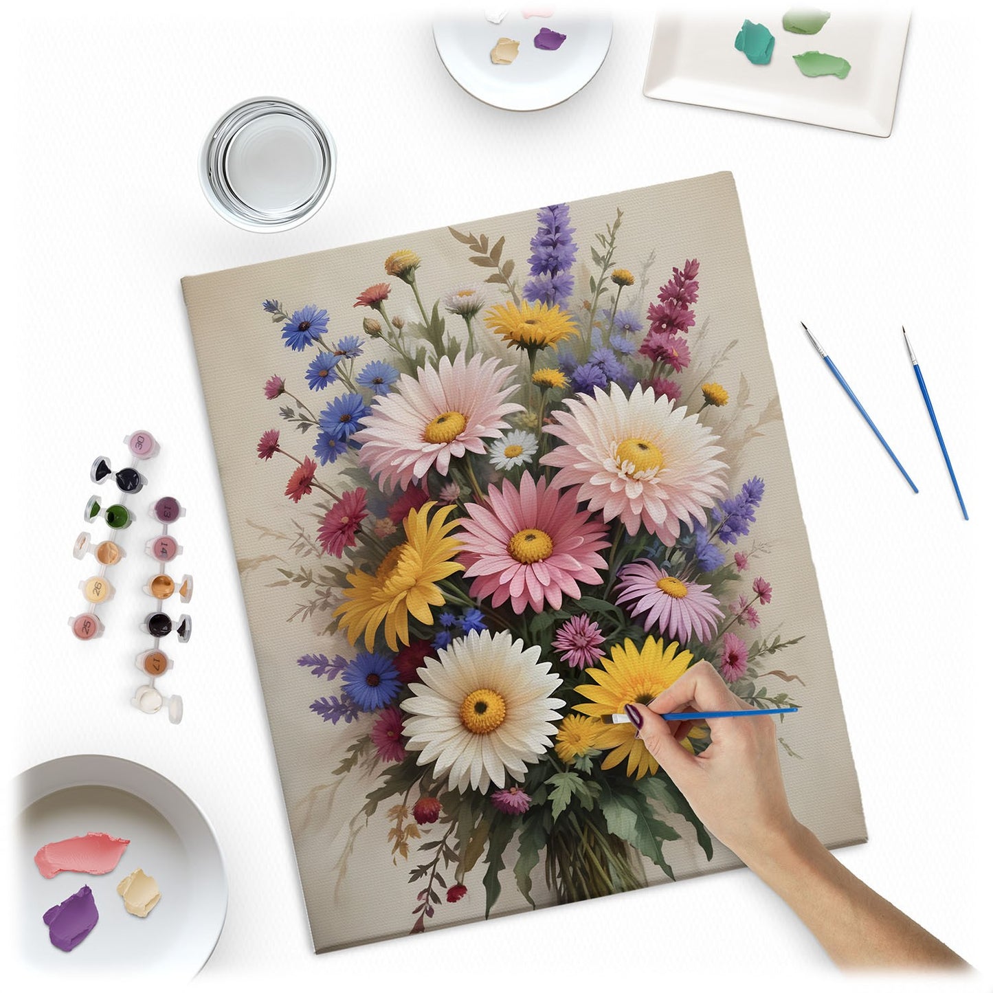 Painting by numbers 40x50 cm Massido Flowers