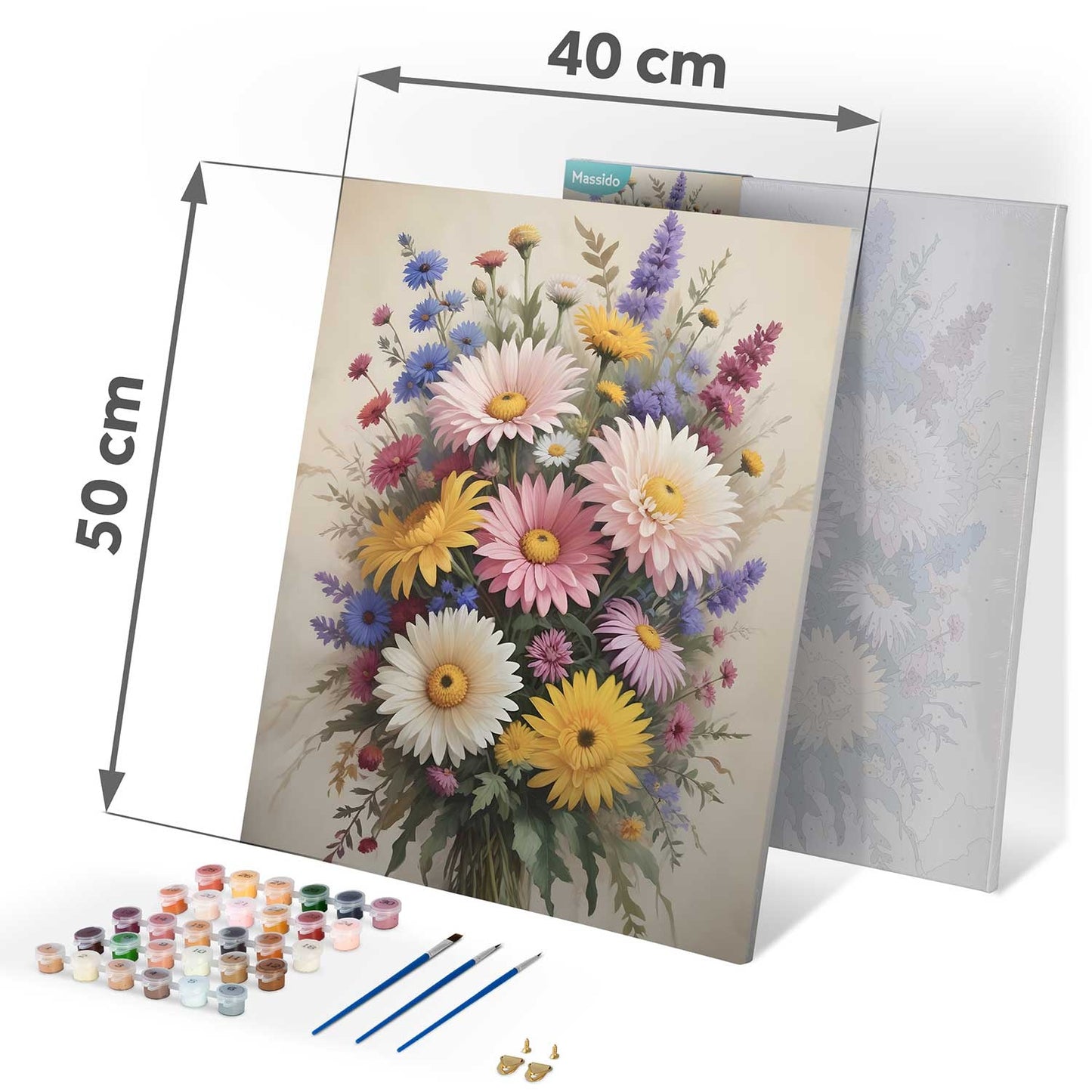 Painting by numbers 40x50 cm Massido Flowers