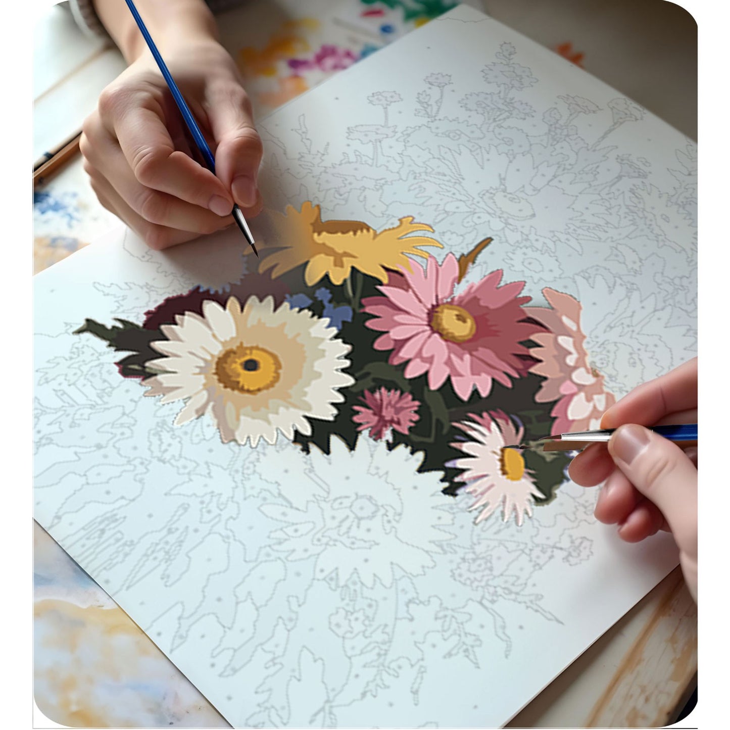 Painting by numbers 40x50 cm Massido Flowers