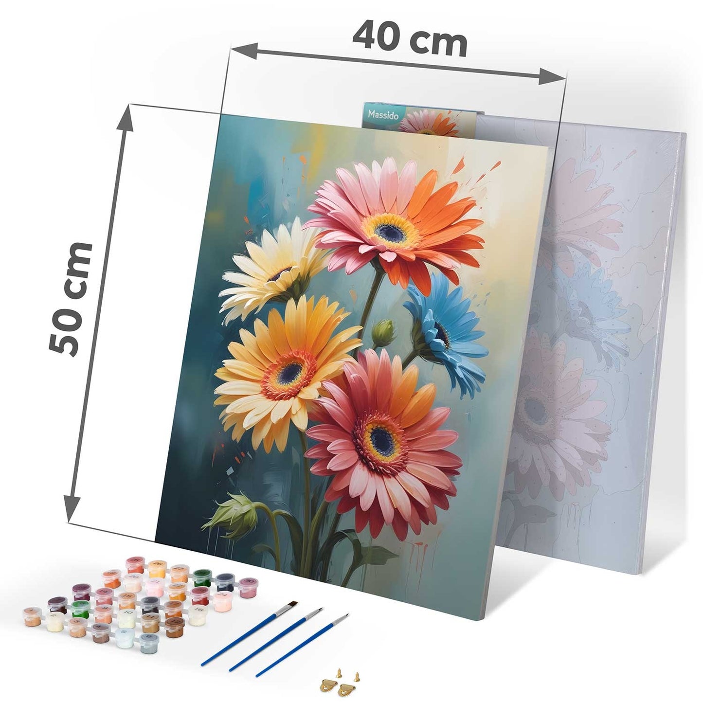 Painting by numbers 40x50 cm Massido Flowers