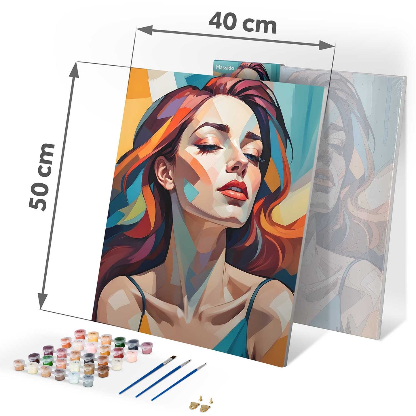 Painting by numbers 40x50 cm Massido Portrait of a woman