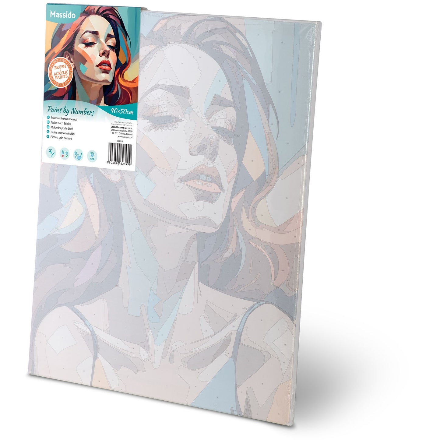 Painting by numbers 40x50 cm Massido Portrait of a woman