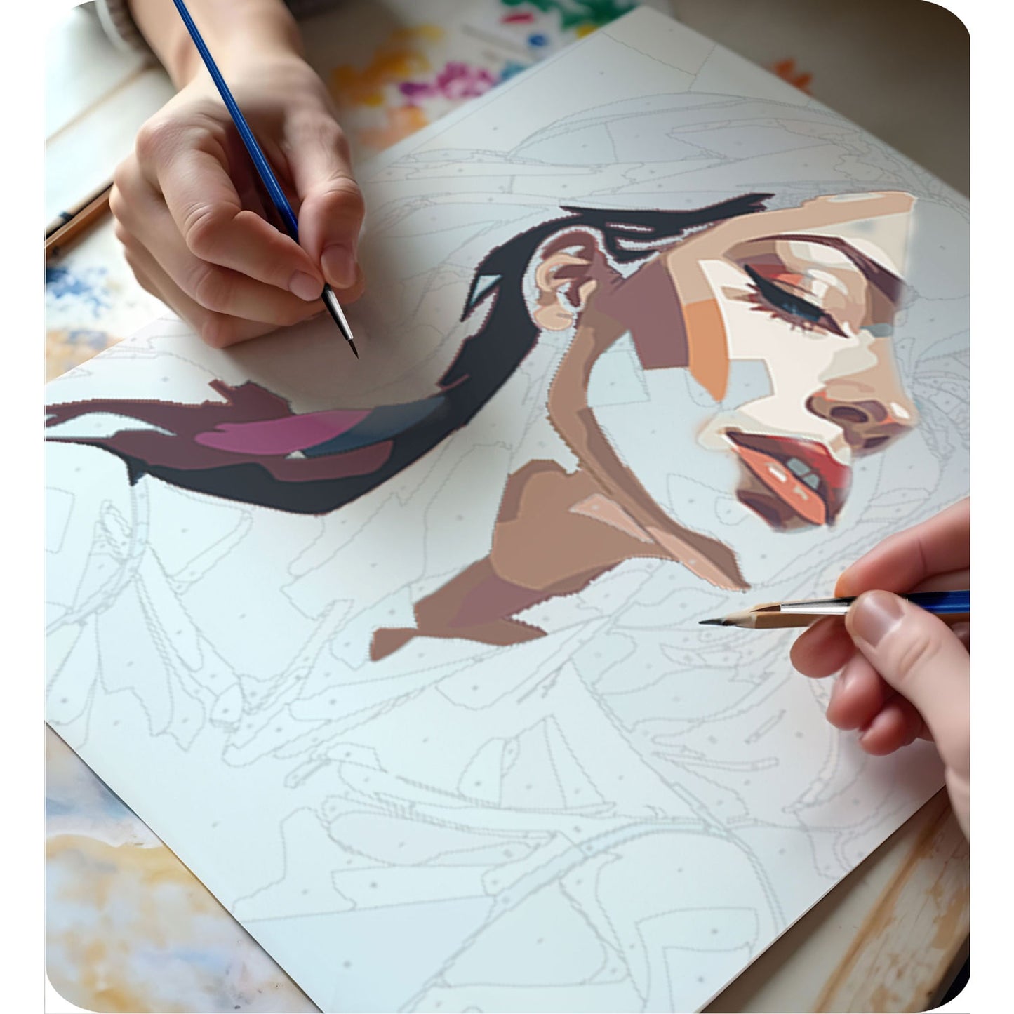 Painting by numbers 40x50 cm Massido Portrait of a woman