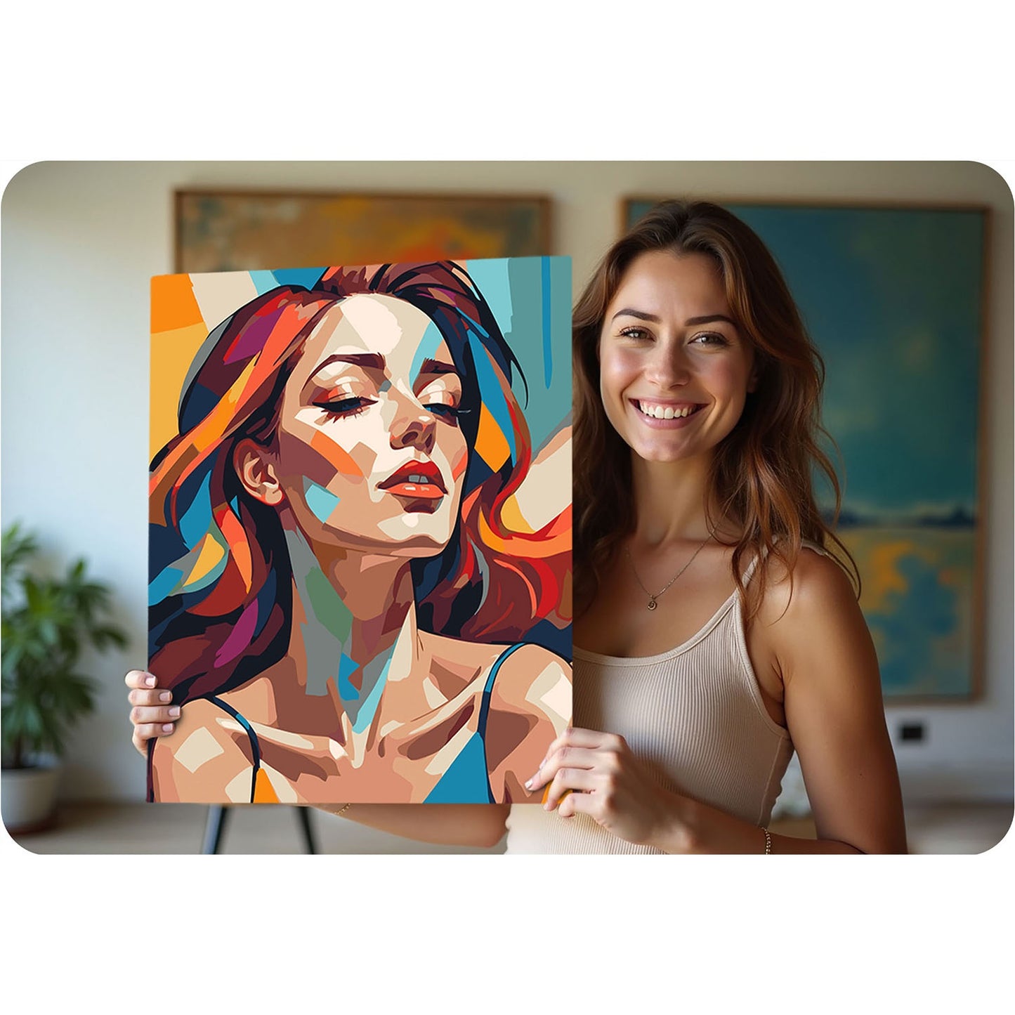 Painting by numbers 40x50 cm Massido Portrait of a woman