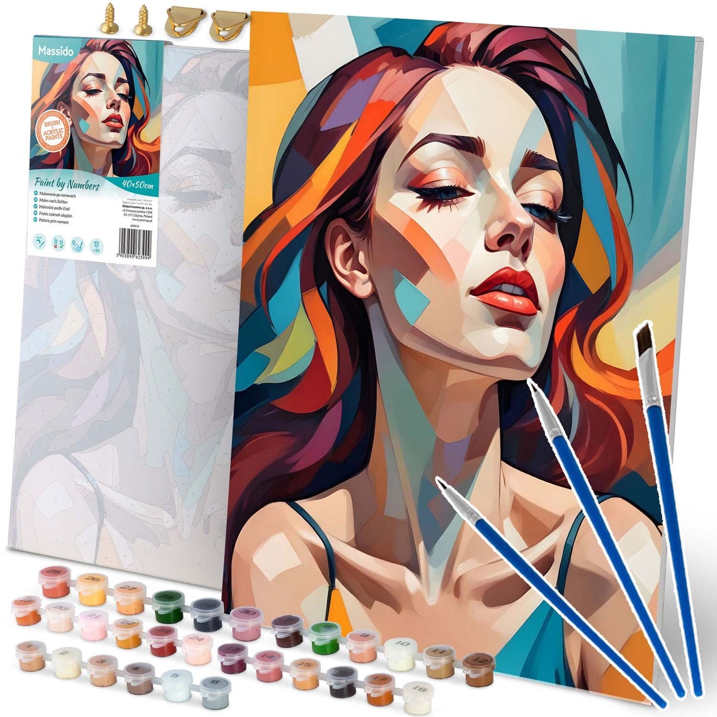 Painting by numbers 40x50 cm Massido Portrait of a woman
