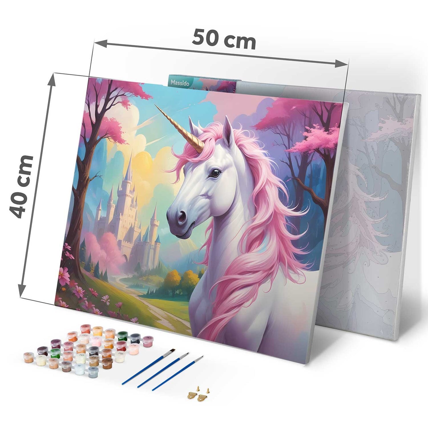 Painting by numbers 40x50 cm Massido Unicorn