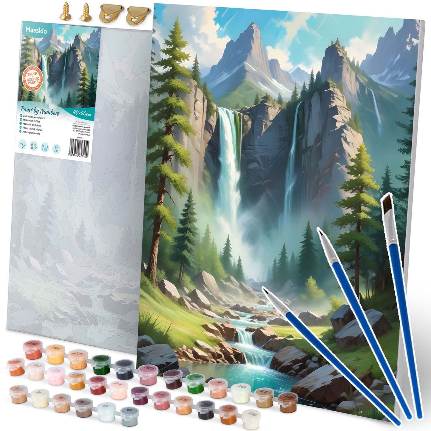 Painting by numbers 40x50 cm Massido mountain landscape