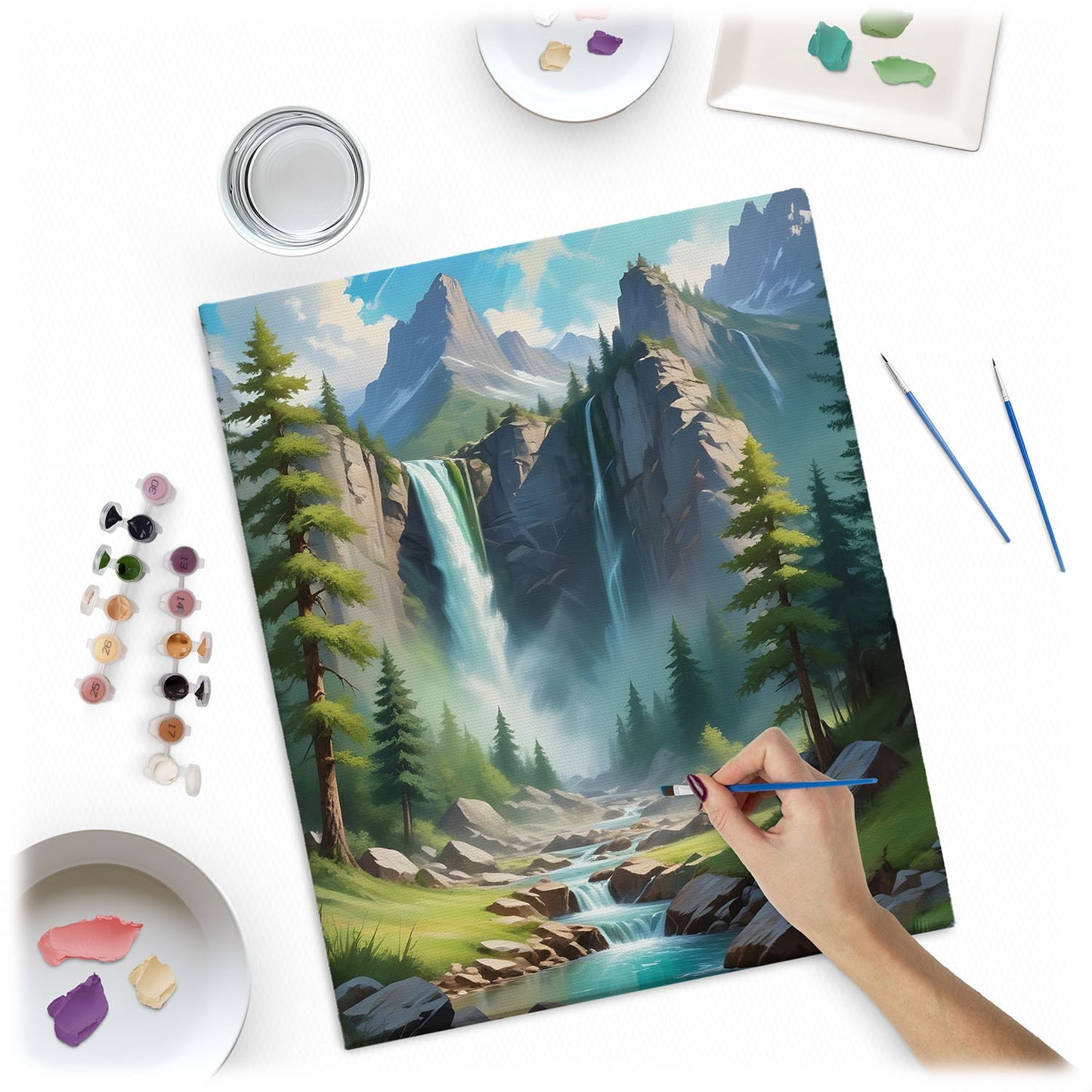 Painting by numbers 40x50 cm Massido mountain landscape