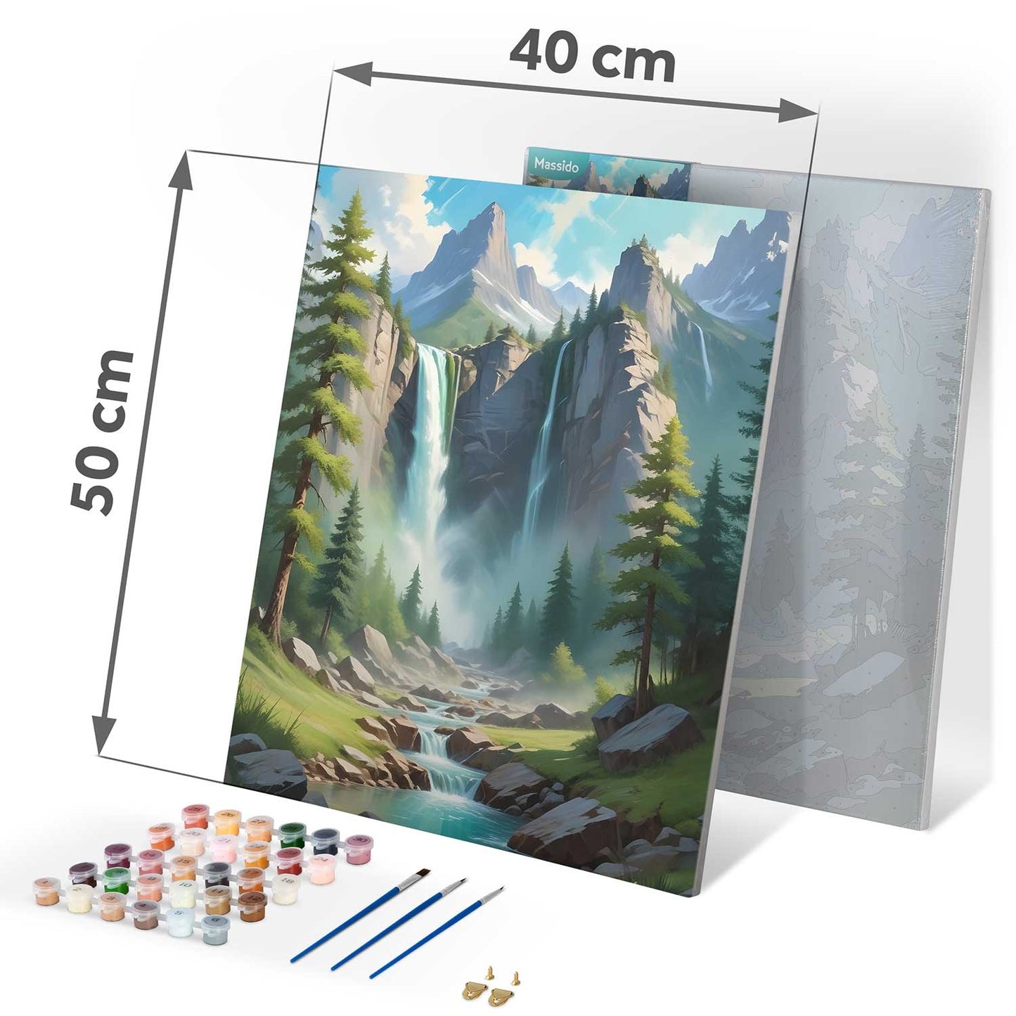 Painting by numbers 40x50 cm Massido mountain landscape