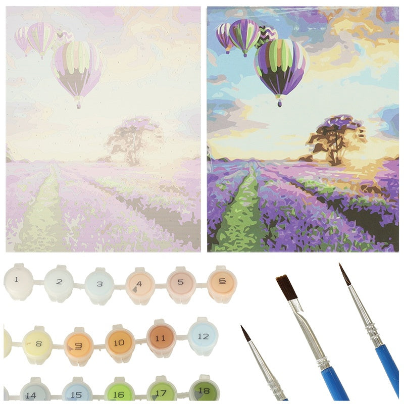 Painting by numbers 50x40cm lavender field