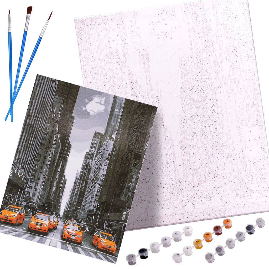 Painting by numbers painting 40x50cm New York street