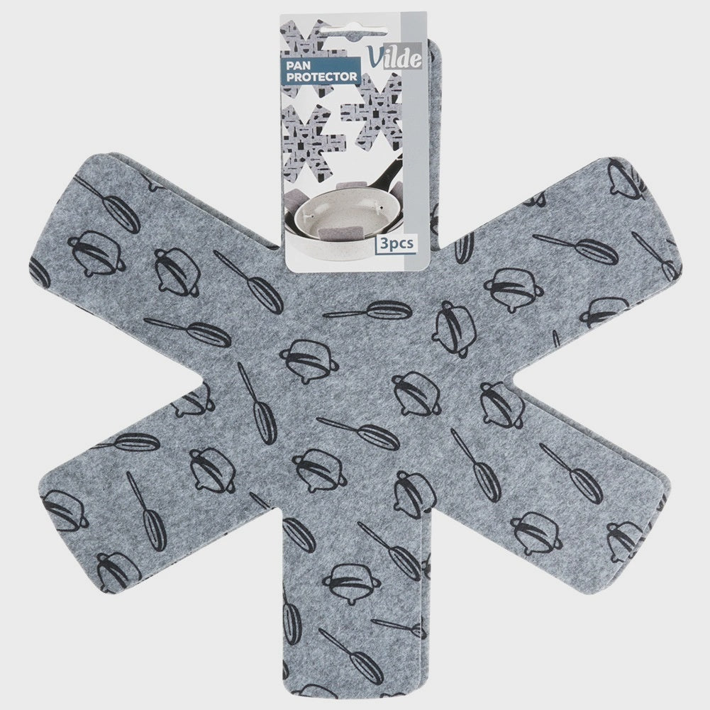 Pan Protectors Felt Set, 38 cm, 3 Pieces