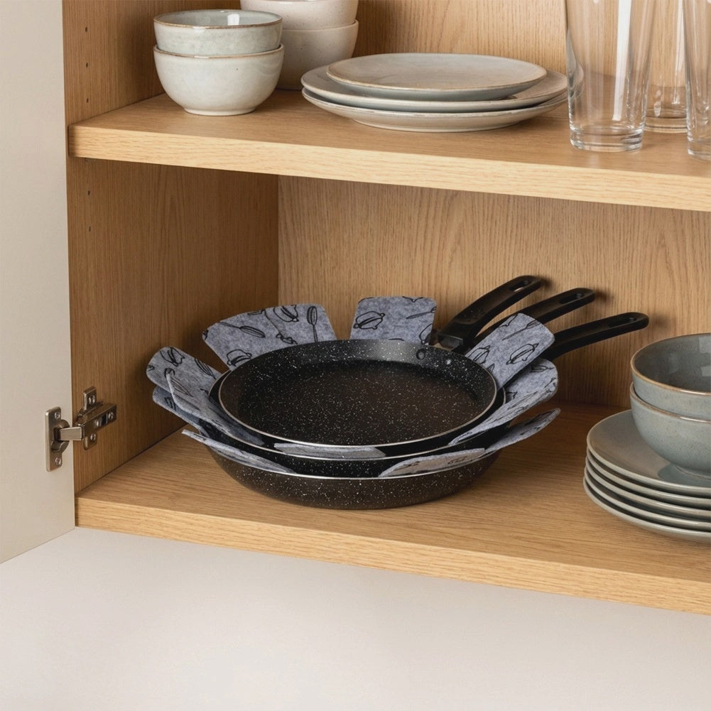 Pan Protectors Felt Set, 38 cm, 3 Pieces