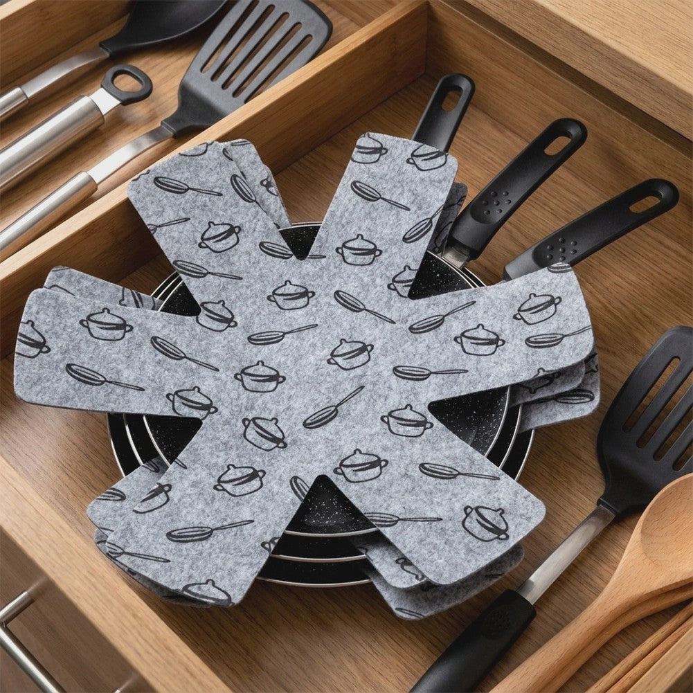 Pan Protectors Felt Set, 38 cm, 3 Pieces