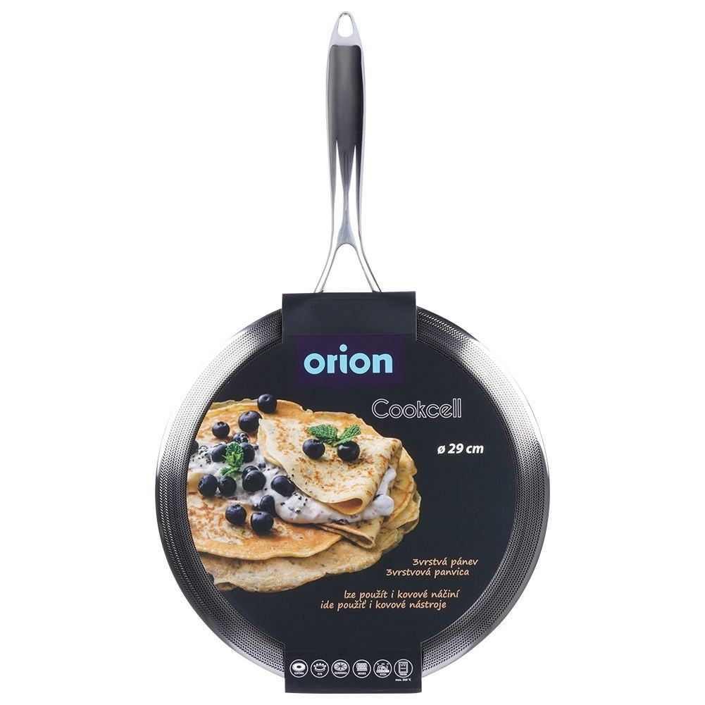 Pancake pan 28 cm - Non-stick, stainless steel, hybrid series