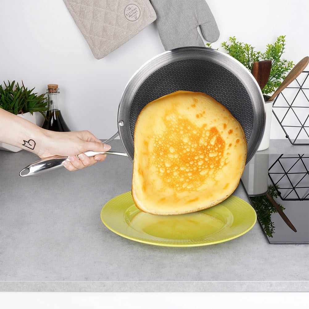 Pancake pan 28 cm - Non-stick, stainless steel, hybrid series