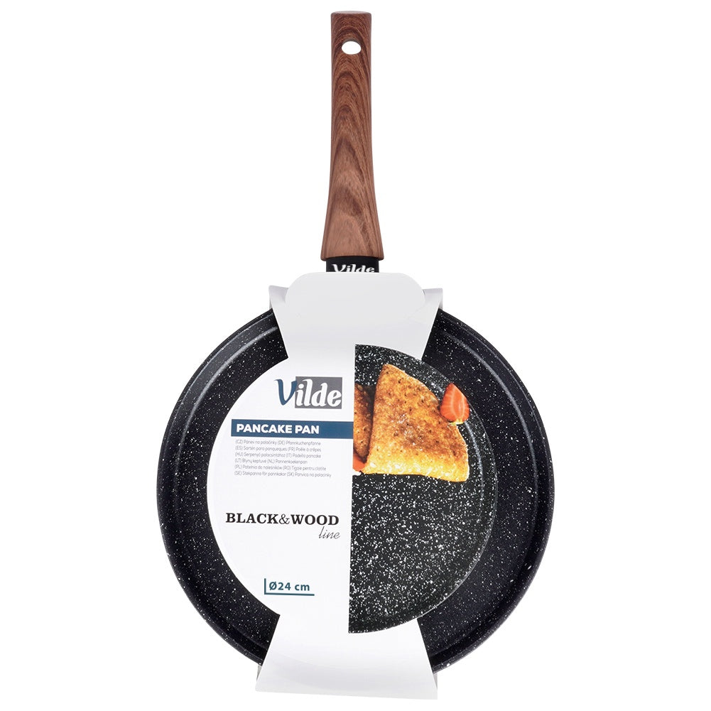 Pancake pan granite BLACK&WOOD 24 cm