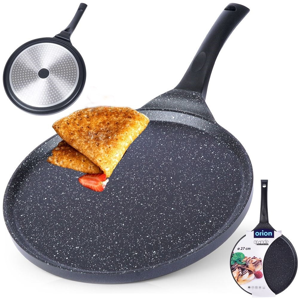 Pancake pan in granite for all stoves, including induction