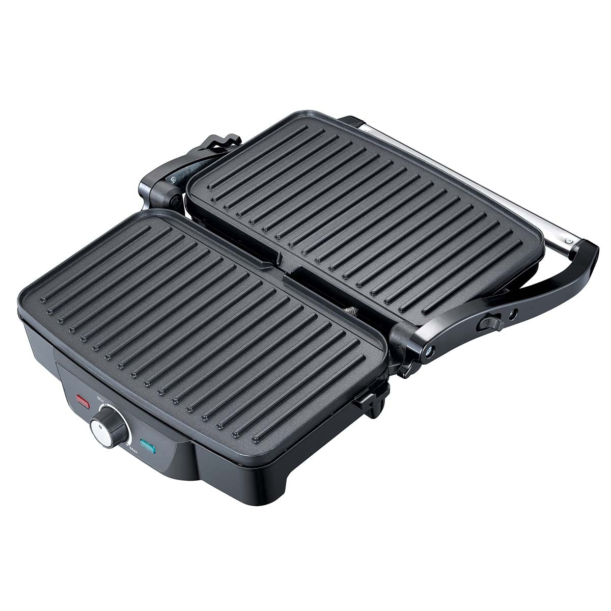 Panini / Table grill 1600W Black / Stainless Steel top housing
