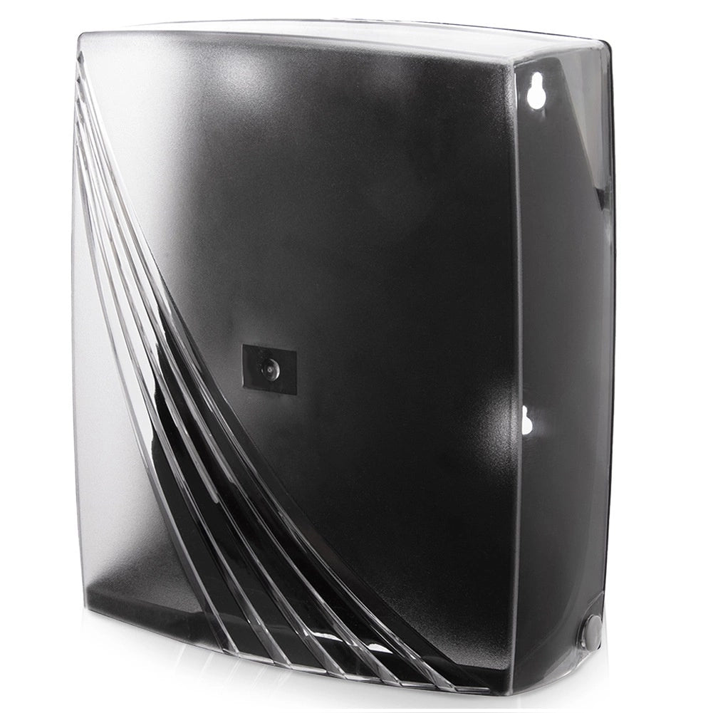 Paper Towel Dispenser, Transparent, Wall-Mount, 26.5x10.5x31 cm