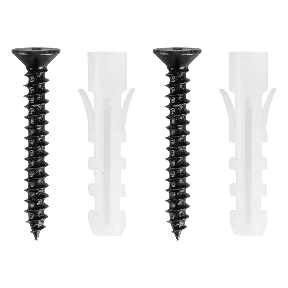 Paper Towel Holder with Shelf, Black Metal 37x12.5x18.5 cm
