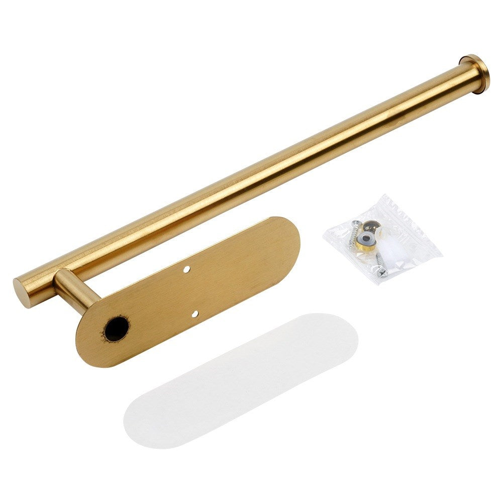 Paper towel hanger steel gold