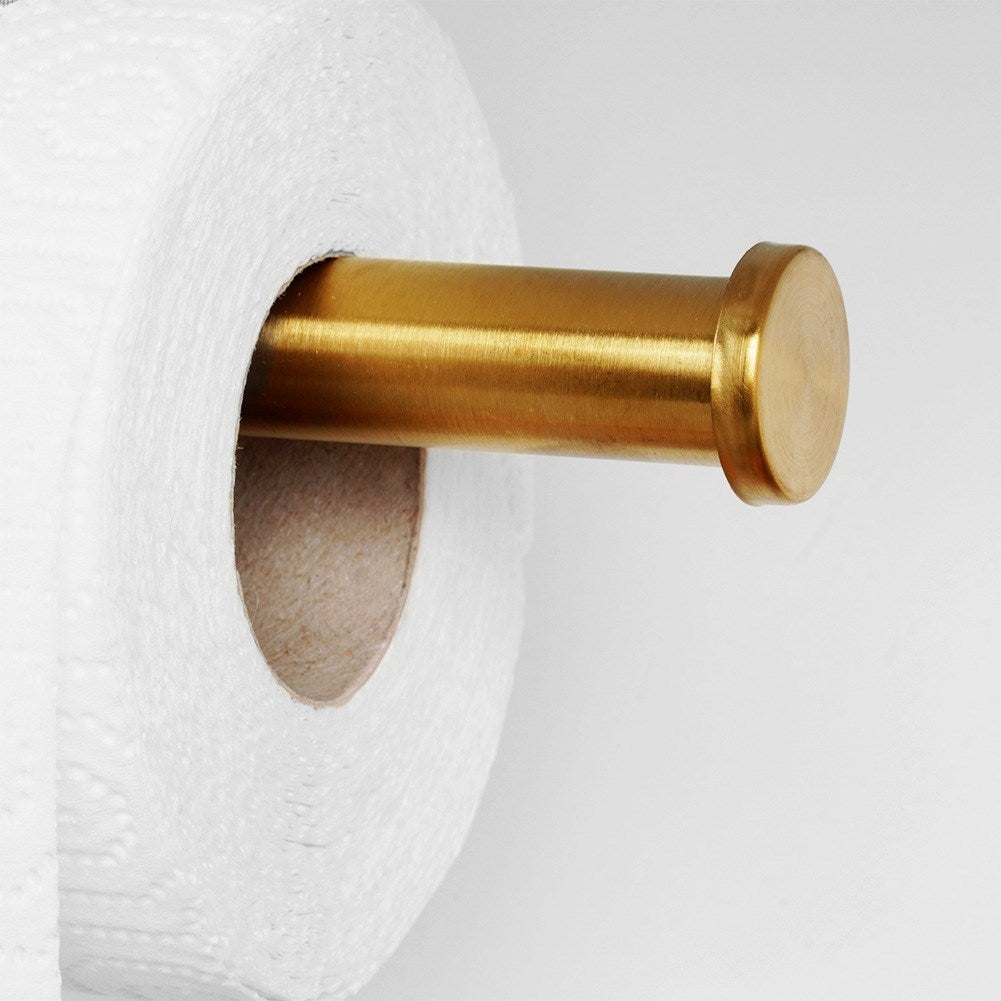 Paper towel hanger steel gold