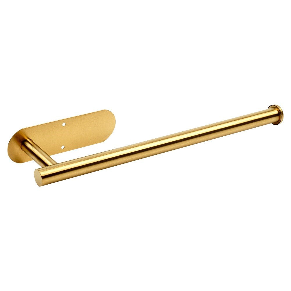 Paper towel hanger steel gold