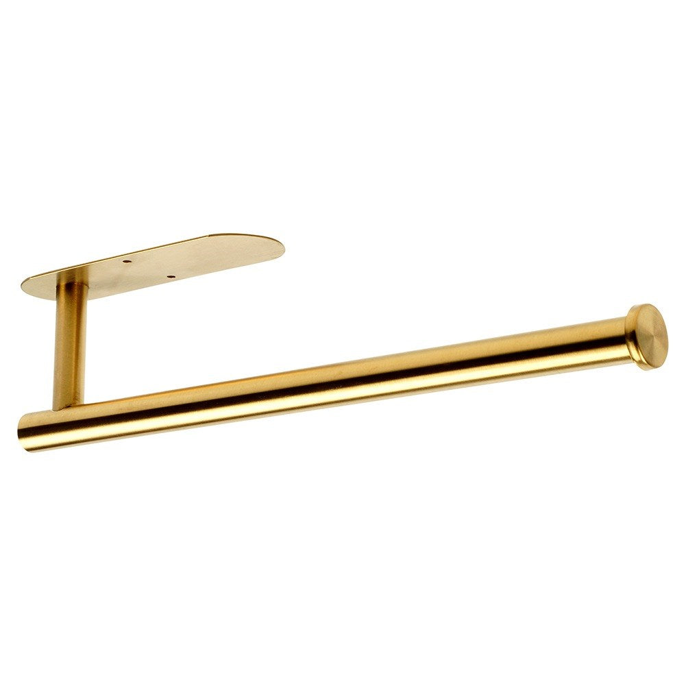 Paper towel hanger steel gold