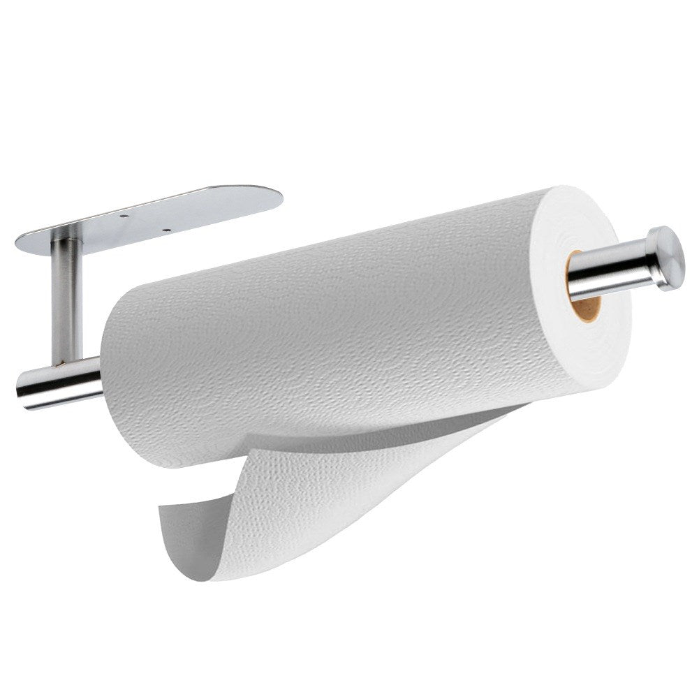 Paper towel hanger steel silver
