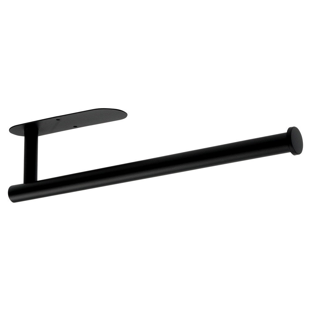 Paper towel rack, steel, black