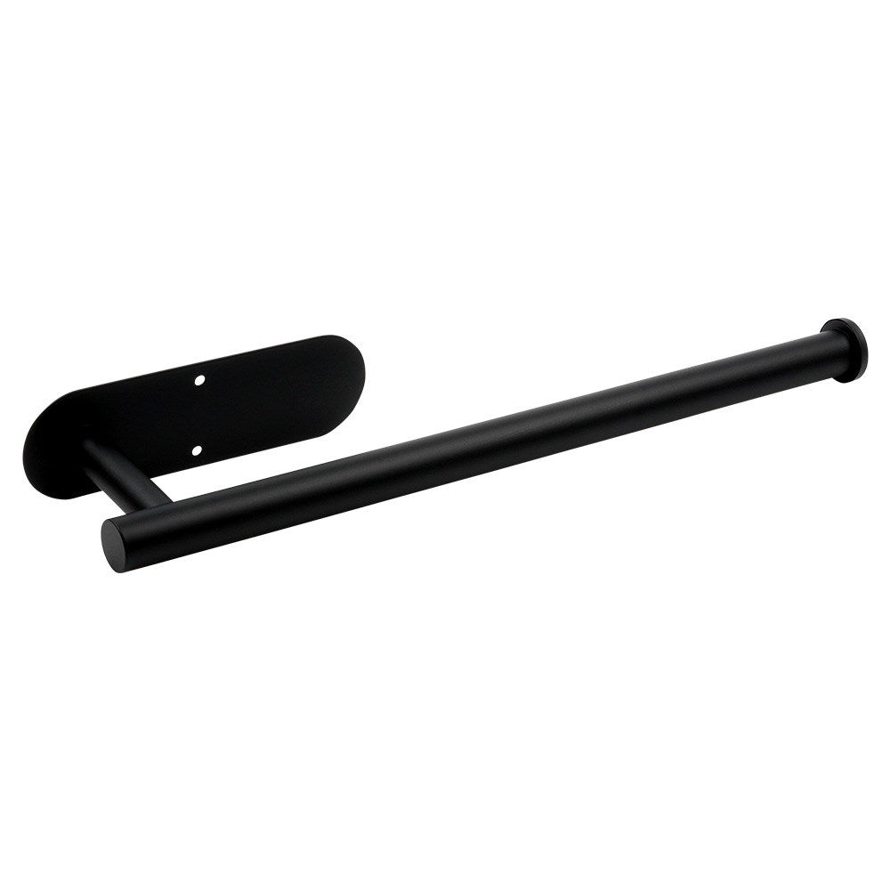 Paper towel rack, steel, black