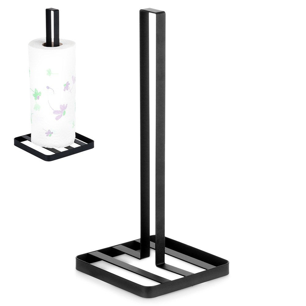 Paper towel stand metal black MISTY 32.5 cm