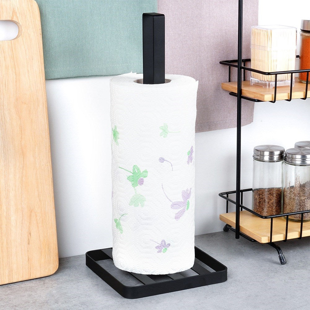 Paper towel stand metal black MISTY 32.5 cm