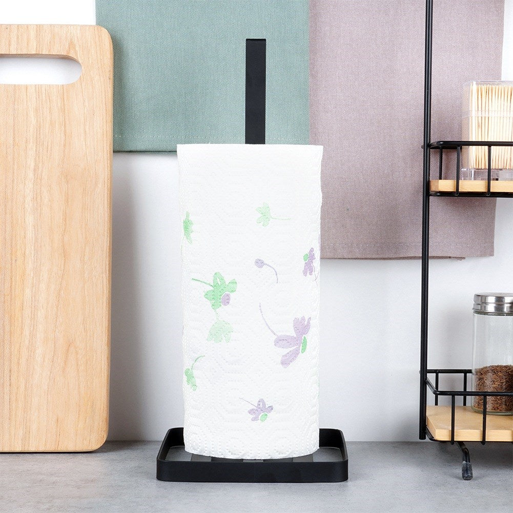 Paper towel stand metal black MISTY 32.5 cm