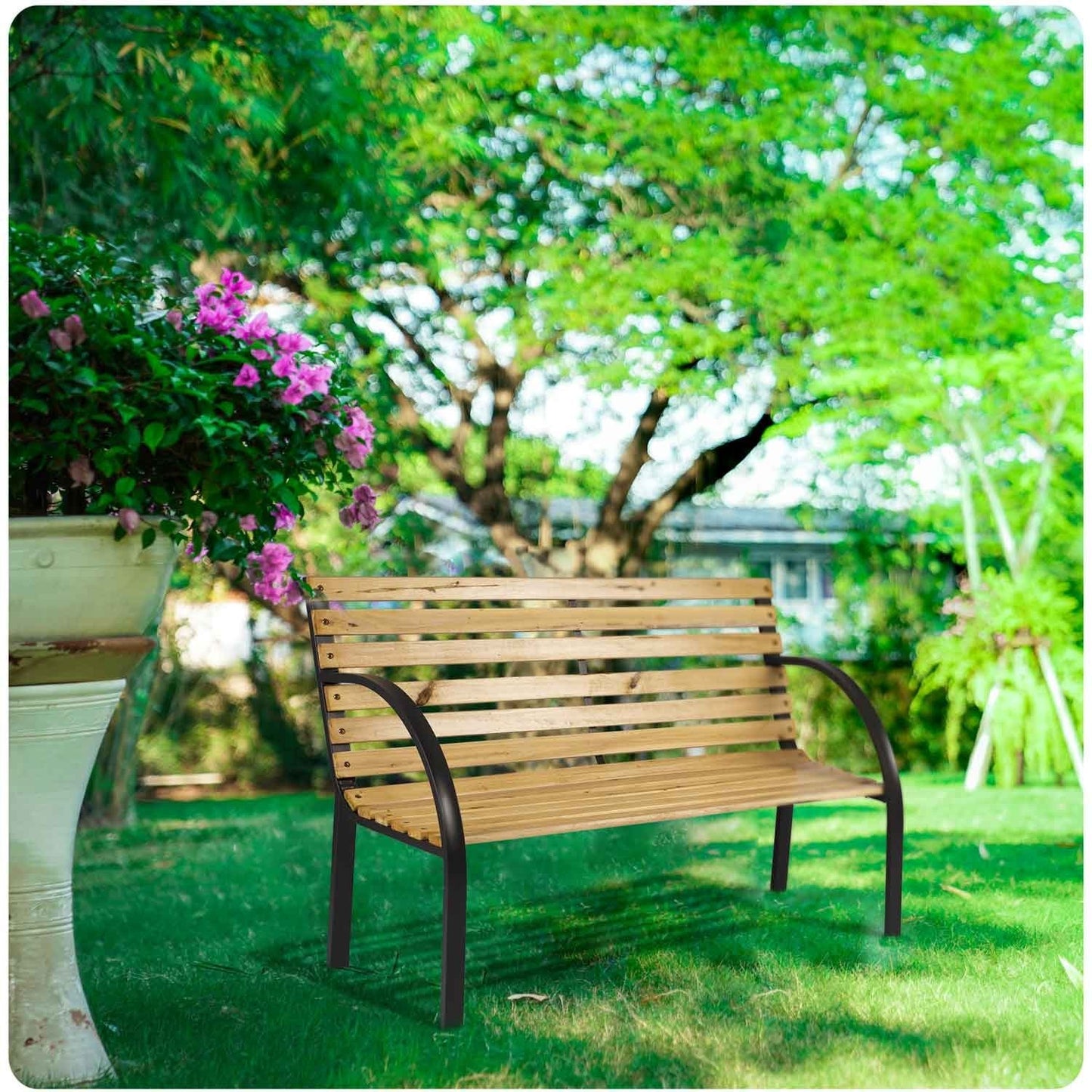 Park bench with backrest 117.5 x 83 x 57 cm Luca Sofotel