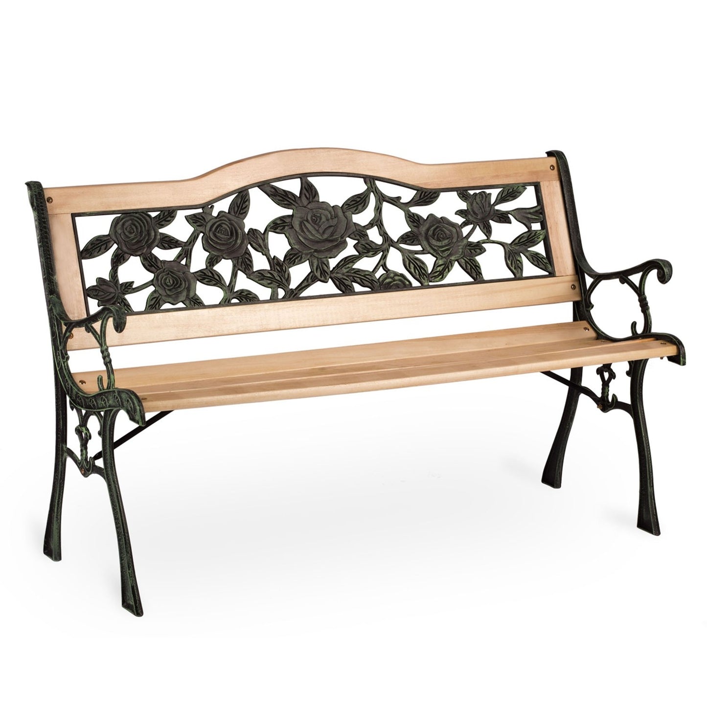 Park bench with backrest 123.5 x 74 x 48 cm Gardi Rose Sofotel