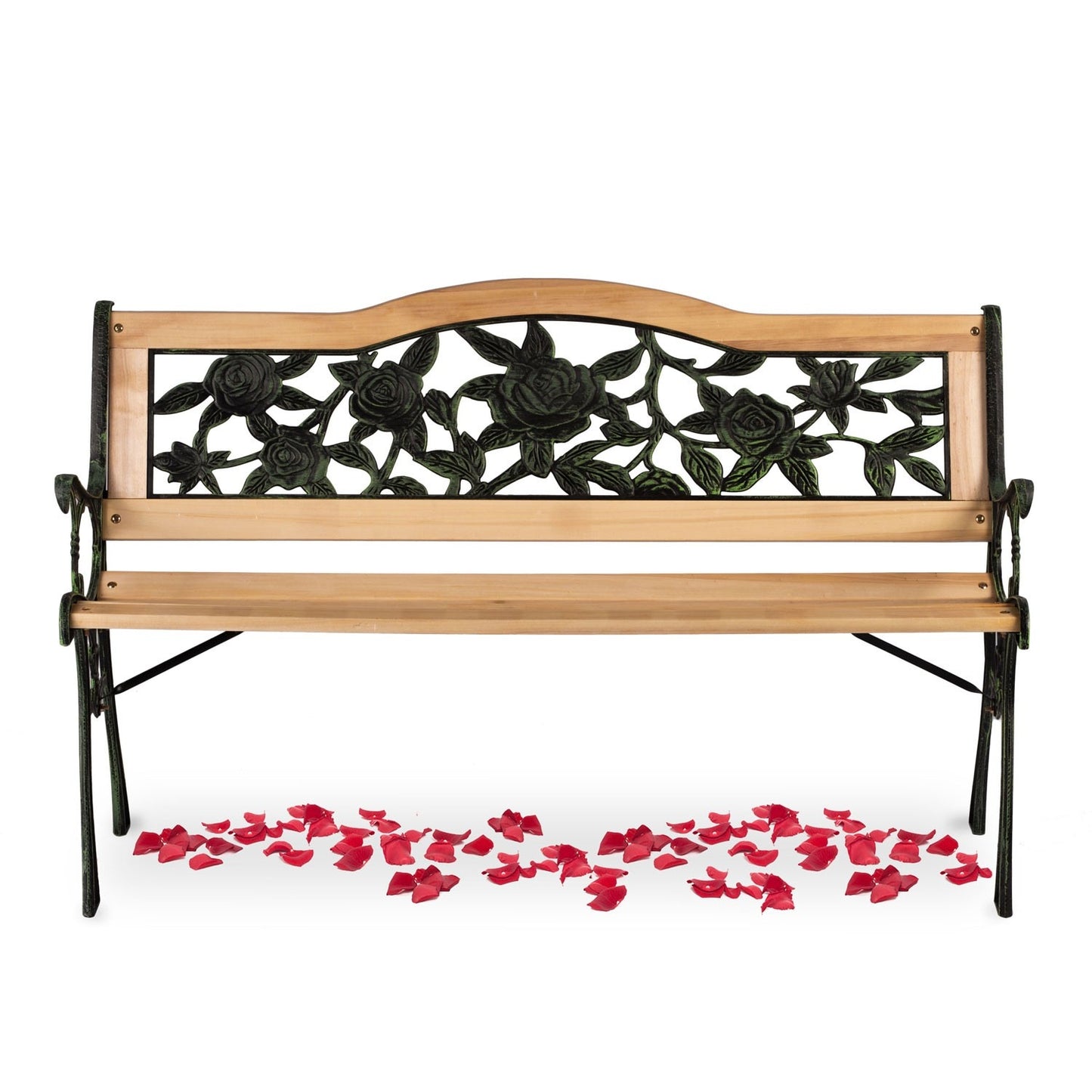 Park bench with backrest 123.5 x 74 x 48 cm Gardi Rose Sofotel