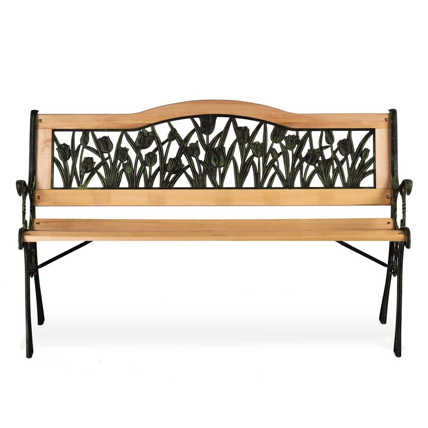 Park bench with backrest 123.5 x 74 x 48 cm Gardi Tulip Sofotel