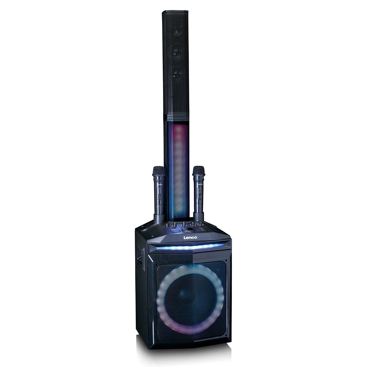 Party Speaker with Bluetooth, 120W RMS, LED Lights