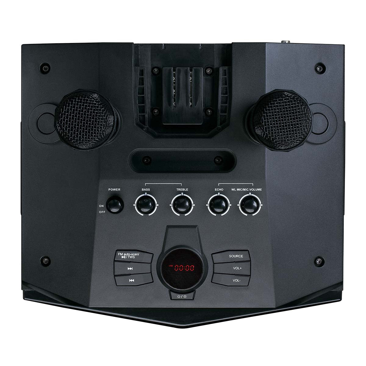 Party Speaker with Bluetooth, 120W RMS, LED Lights